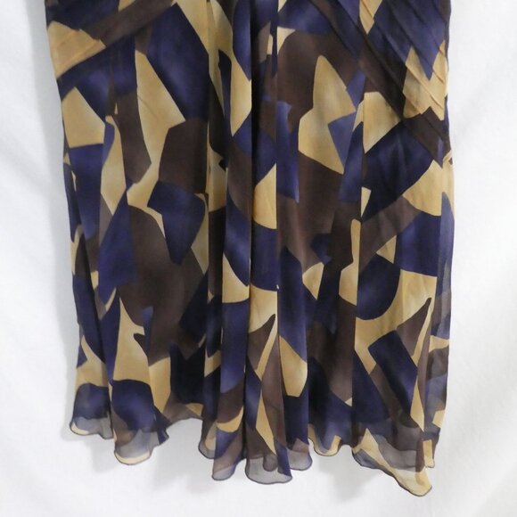 JONES NEW YORK | size 12 | Gorgeous Colorful Sleeveless Silk V-Neck Dress | NWOT - Picture 7 of 15